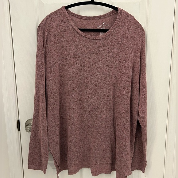American Eagle Outfitters Sweaters - American Eagle Soft and Sexy Pink Oversized Sweater, Sz XL